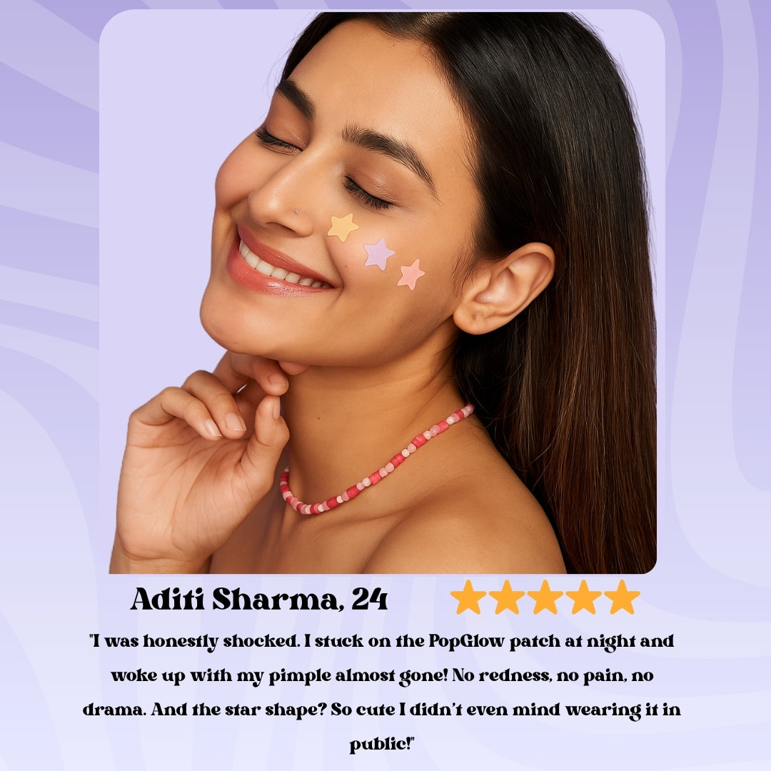 PopGlow™-Hydrocolloid Stylish Pimple Patches